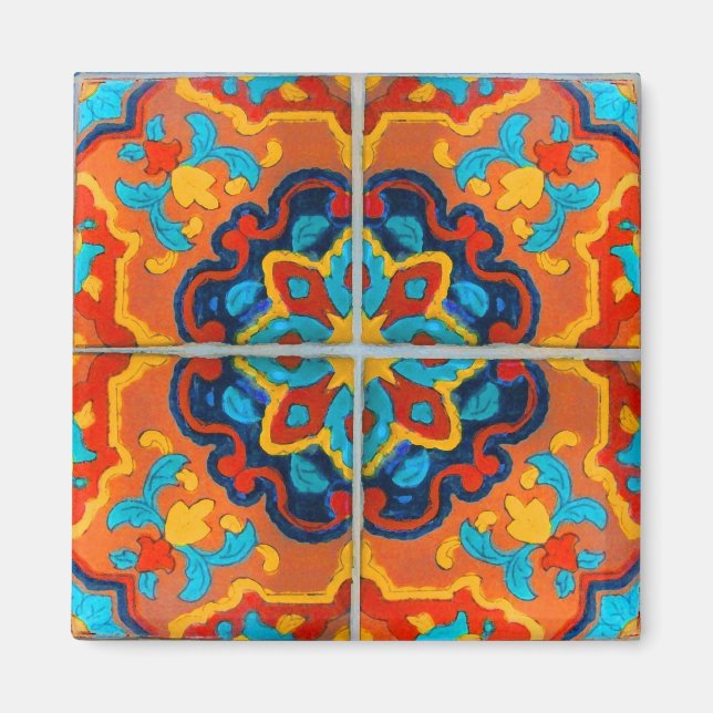 Talavera Tile Magnet (Front)