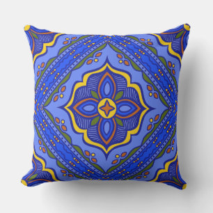 Talavera Tile Outdoor Pillow