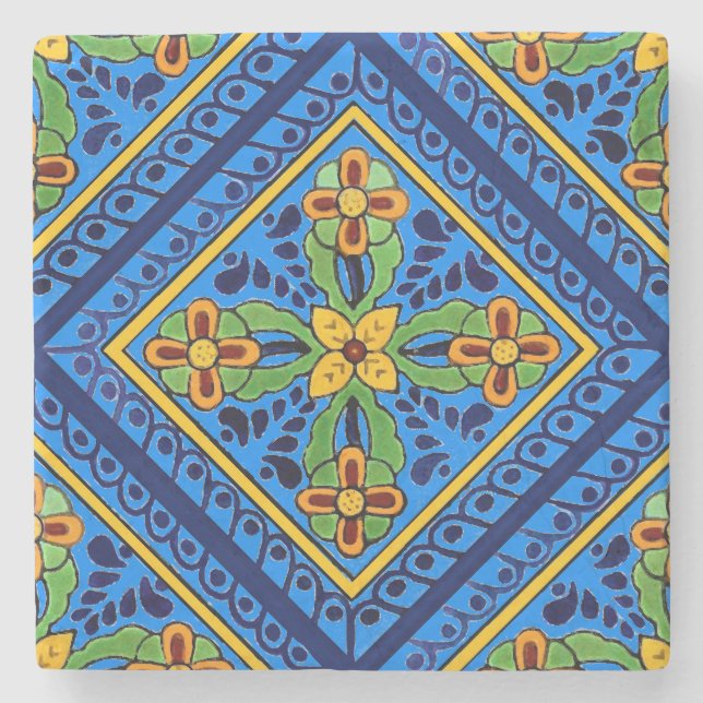 Talavera Tile Stone Coaster (Front)