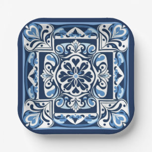Talavera Tile Uno Paper Plate