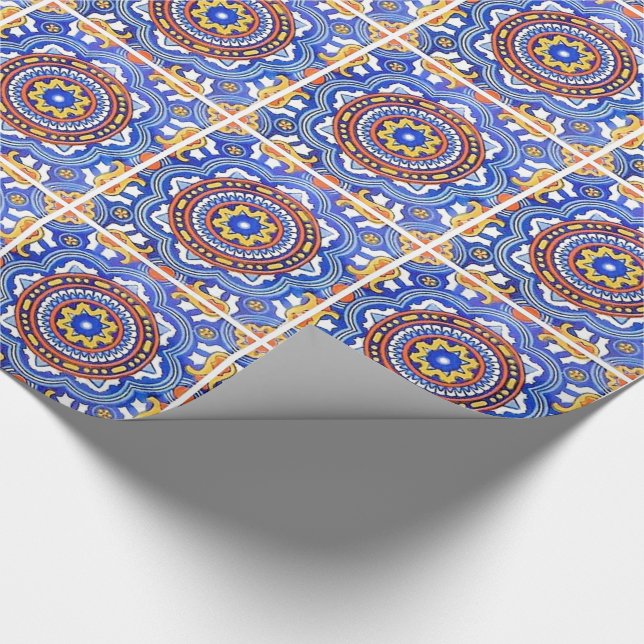 Talavera Tile Wrapping Paper (Corner)