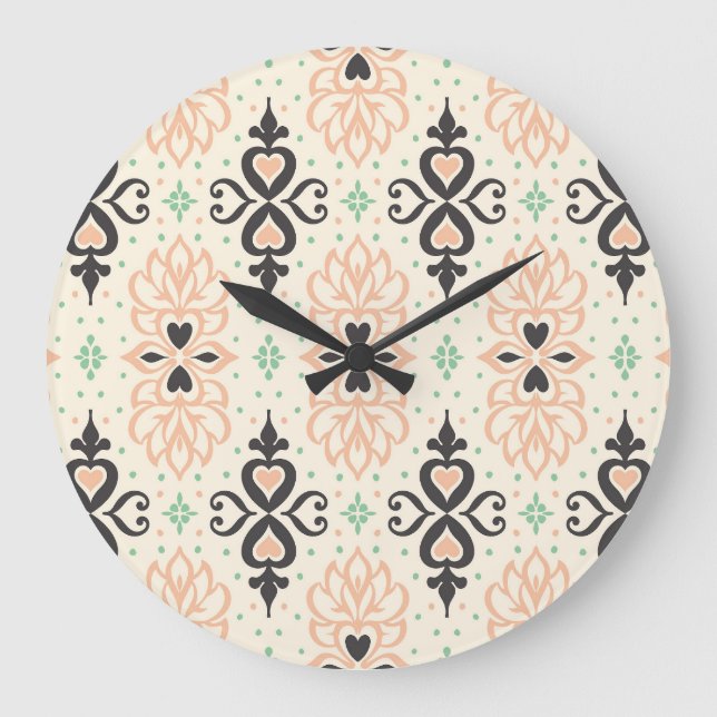 Talavera tiles, Mediterranean ornamental design. Large Clock (Front)