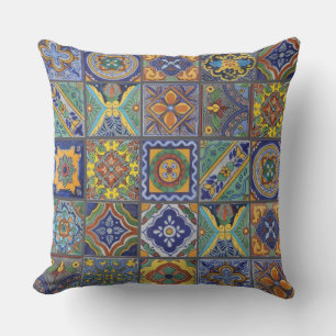 Talavera Tiles Outdoor Pillow