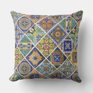 Talavera Tiles Outdoor Pillow
