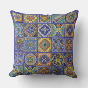 Talavera Tiles Outdoor Pillow
