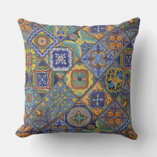 Talavera Tiles Outdoor Pillow