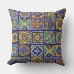 Talavera Tiles Outdoor Pillow