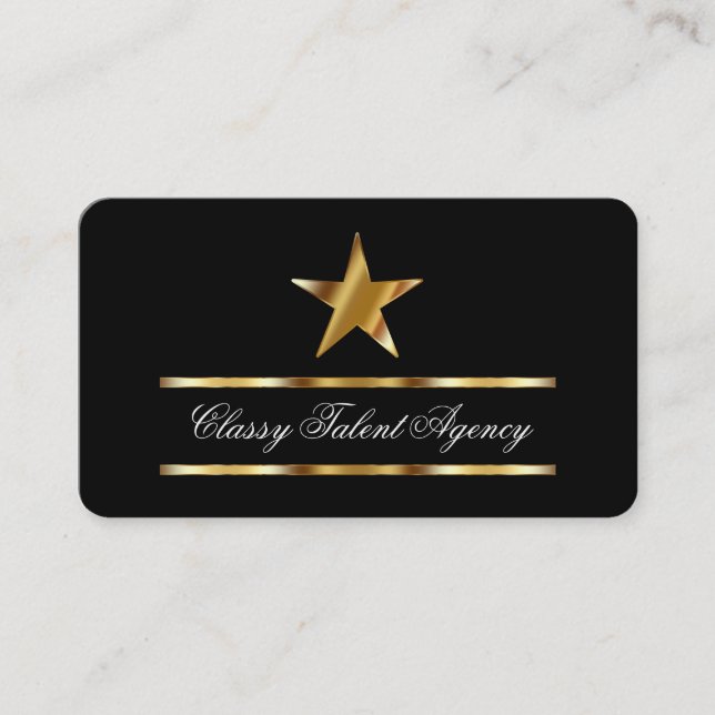 Talent Agency Business Cards (Front)