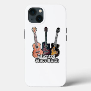 Talented since birth. vintage colorful guitar iPhone 13 case