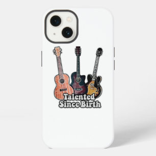 Talented since birth. vintage colorful guitar iPhone 13 case