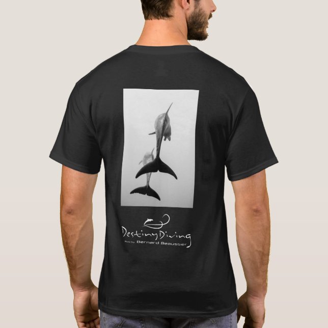 Tales of dolphin black T-shirt ドルフィンテイルT 黒 (Back)