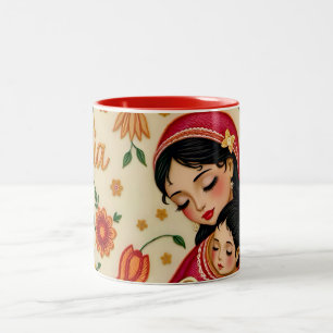 TALIA ~ MOTHER'S Day ~ Very Sweet Two-Tone Coffee Mug