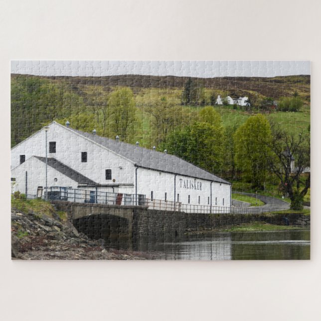 Talisker whisky distillery on Skye, Scotland Jigsaw Puzzle (Horizontal)