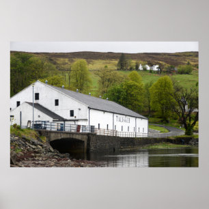 Talisker whisky distillery on Skye, Scotland Poster