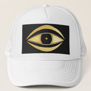 Talisman Golden Evil Eye Trucker Hat