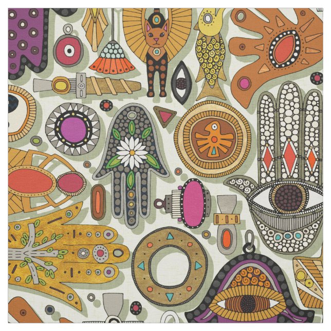 TALISMANS honeydew Fabric (Swatch)