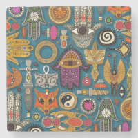 TALISMANS peacock Coaster
