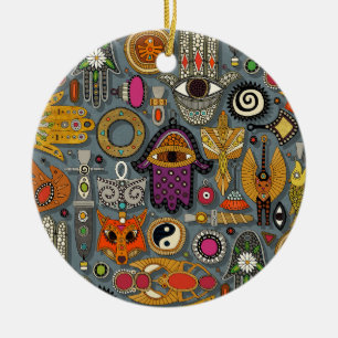 talismans slate ceramic ornament