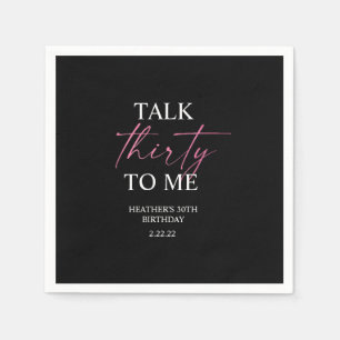 Talk 30 to Me Décor Napkin