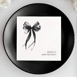 Talk 30 to Me Elegant Chic Thirty Birthday Party Napkin