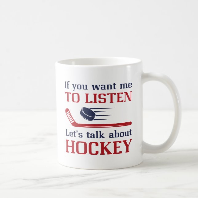 Talk About Hockey Coffee Mug (Right)