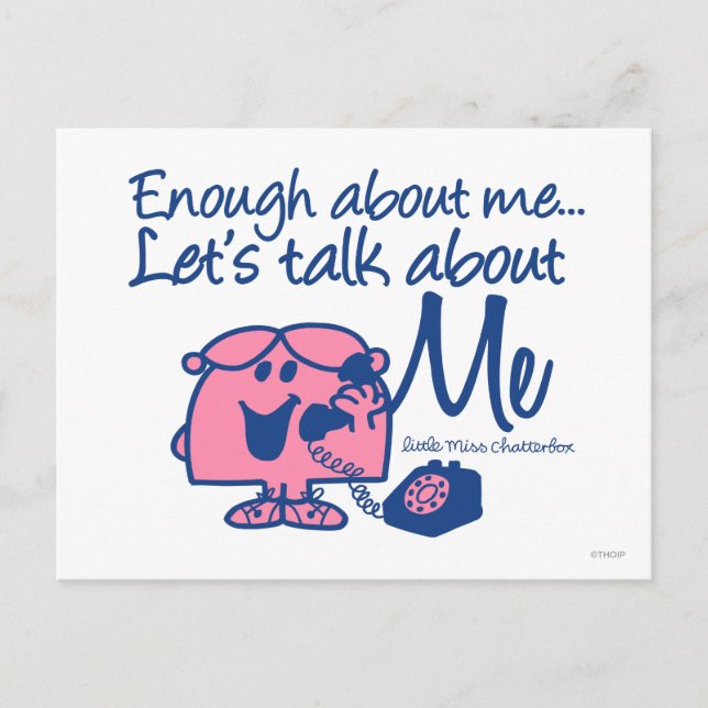 Talk About Little Miss Chatterbox Postcard (Front)