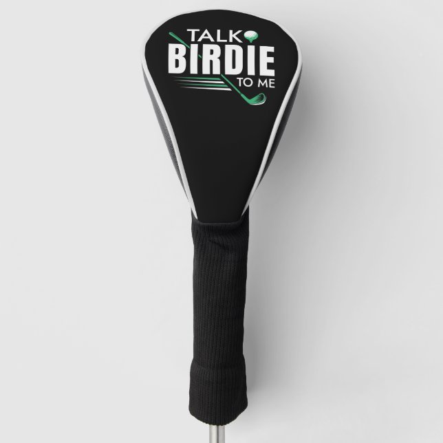 Talk Birdie To Me Golf Head Cover (Front)