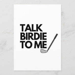 Talk Birdie To Me Invitation