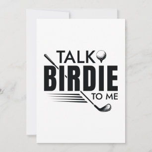 Talk Birdie To Me Thank You Card