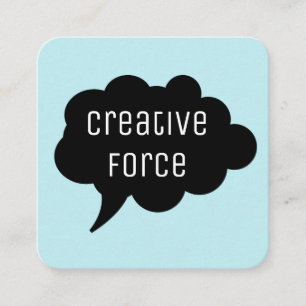 Talk Bubble / Black Square Business Card