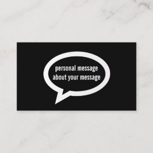 Talk Bubble Business Card