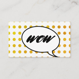 Talk Bubble / Dots Square Business Card