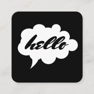 Talk Bubble / Hello Square Business Card