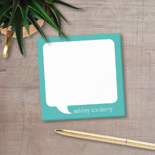 Talk Bubble Personalized Name - CAN EDIT COLOR Post-it Notes