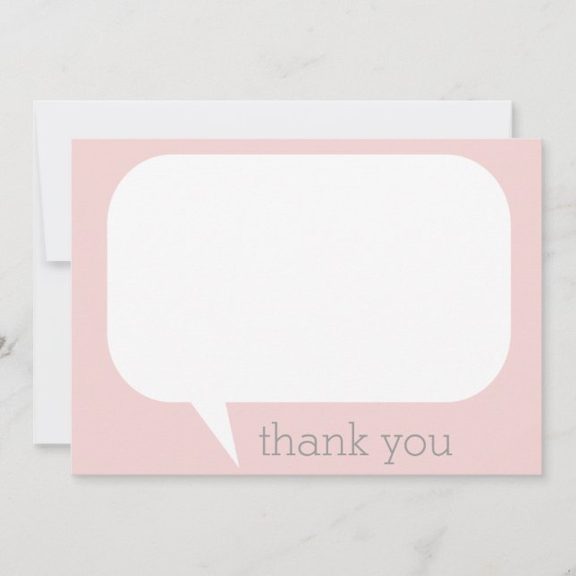 Talk Bubble Thank You Notes (Front)