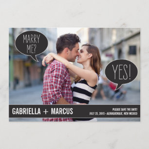 Talk Bubbles Wedding Save The Date Cards