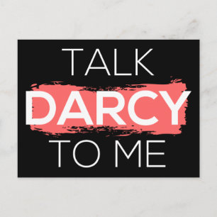 Talk Darcy To Me I Postcard