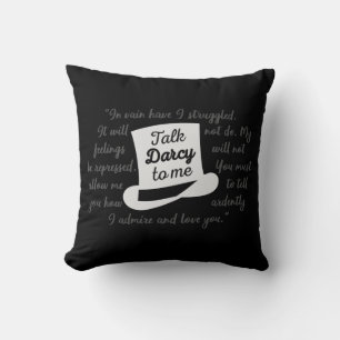 Talk Darcy To Me II Throw Pillow