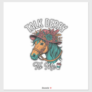 Talk Derby Horse Vintage Engraving Design