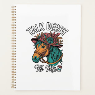 Talk Derby Horse Vintage Engraving Design Planner