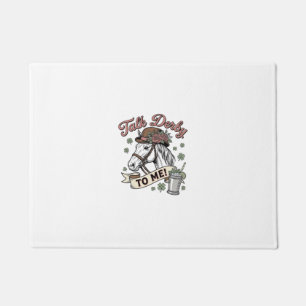 Talk Derby To Me Horse Mint Julep Vintage Shirt_1 Doormat