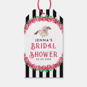 Talk Derby to Me Horse Race Derby Bridal Shower Gift Tags
