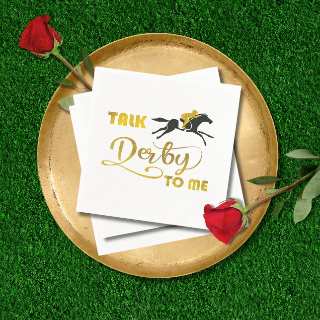 Talk Derby to me Horse racing Napkin (Creator Uploaded)