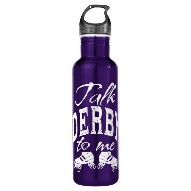 Talk Derby to me, Roller Derby 710 Ml Water Bottle (Front)