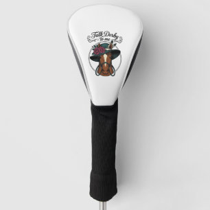 Talk Derby To Me Vintage Horse Hat Design Golf Head Cover