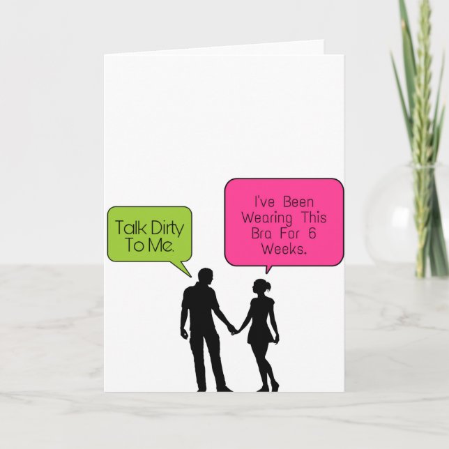 Talk Dirty To Me... Holiday Card (Front)