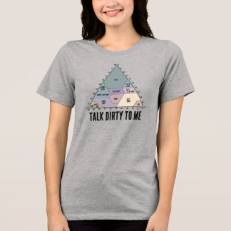 Talk Dirty to Me- Soil Texture Diagram Tri-Blend Shirt