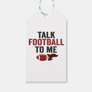 Talk Football To me Funny Football Fantasy Fall Gift Tags