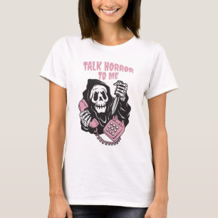 TALK HORROR TO ME GRIM REAPER PHONE T-Shirt