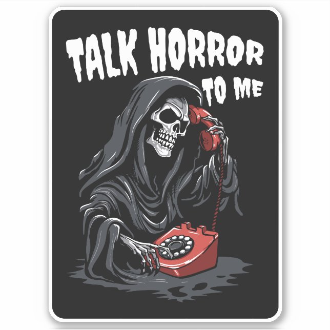 TALK HORROR TO ME GRIM REAPER RED PHONE (Front)